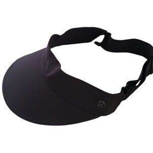 lululemon Black Elastic Visor